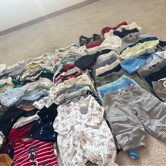 3 Month Preowned Baby Boy Clothing Bundle –  100+ Pieces - Picture 4 of 4